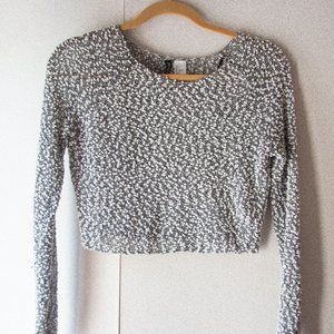 Cropped Pom Pom Sweater
